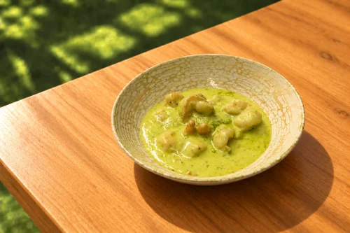 Scampis crème à l'ail