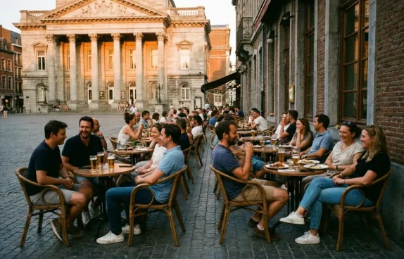 The terrace facing the Royal Opera House